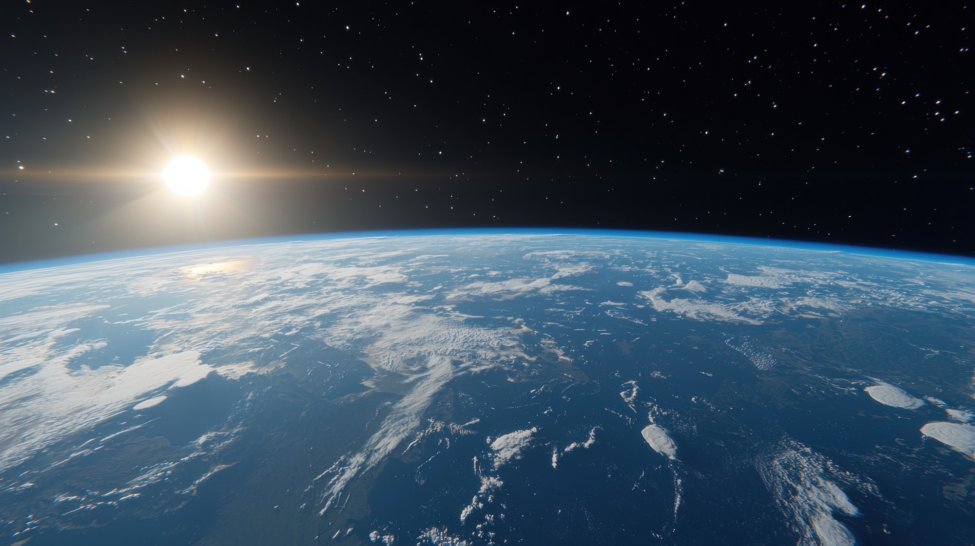 Earth from orbit — equatorial Atlantic band